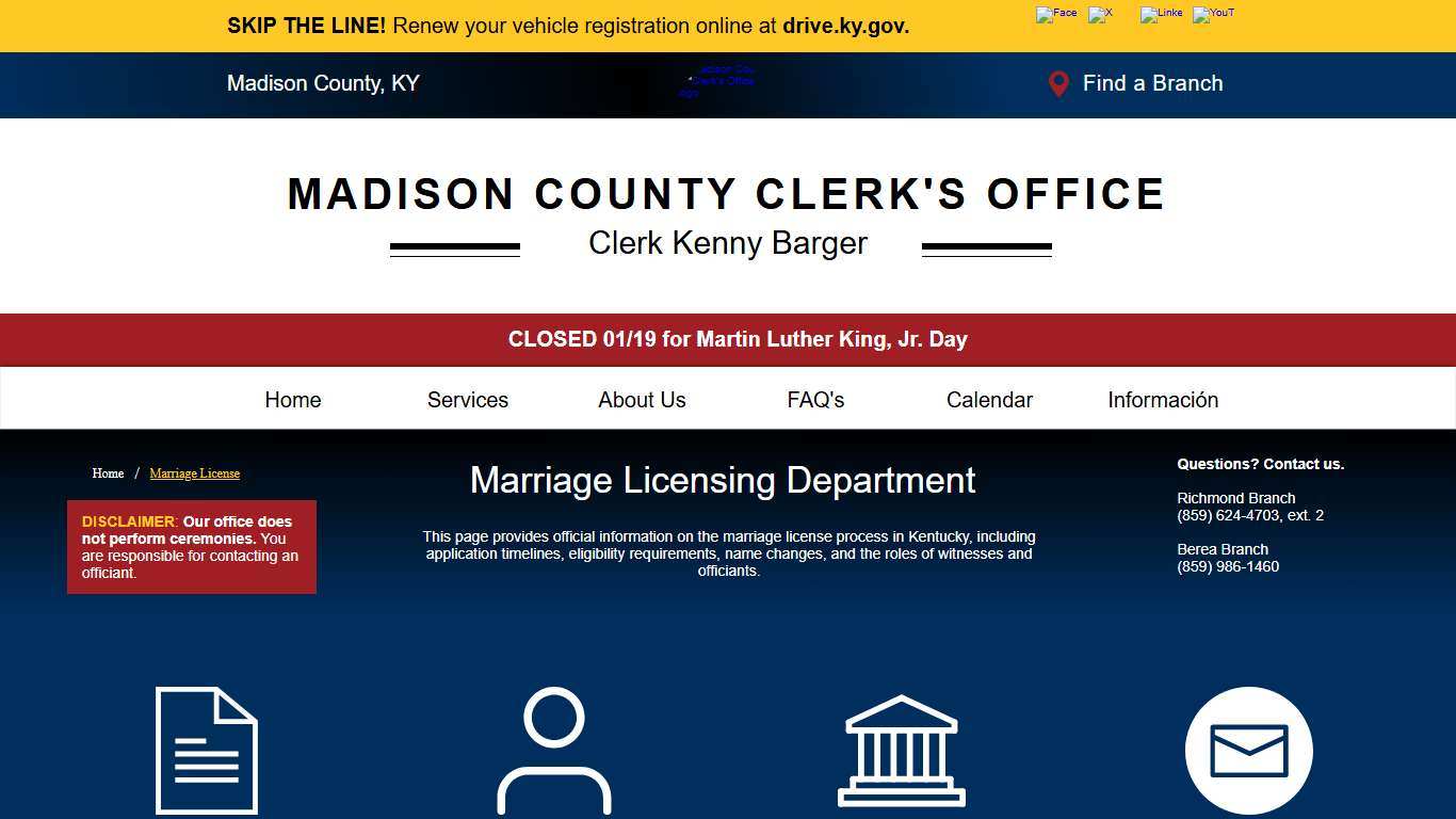 Marriage License mysite